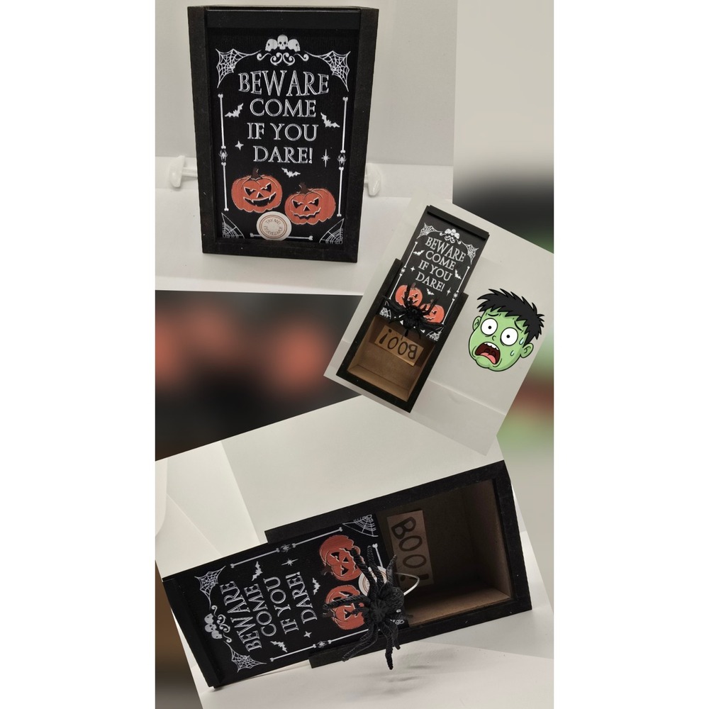 Halloween Book Spider Prank Scare Box Hidden in Case Scarebox Gag Toy Gift Box